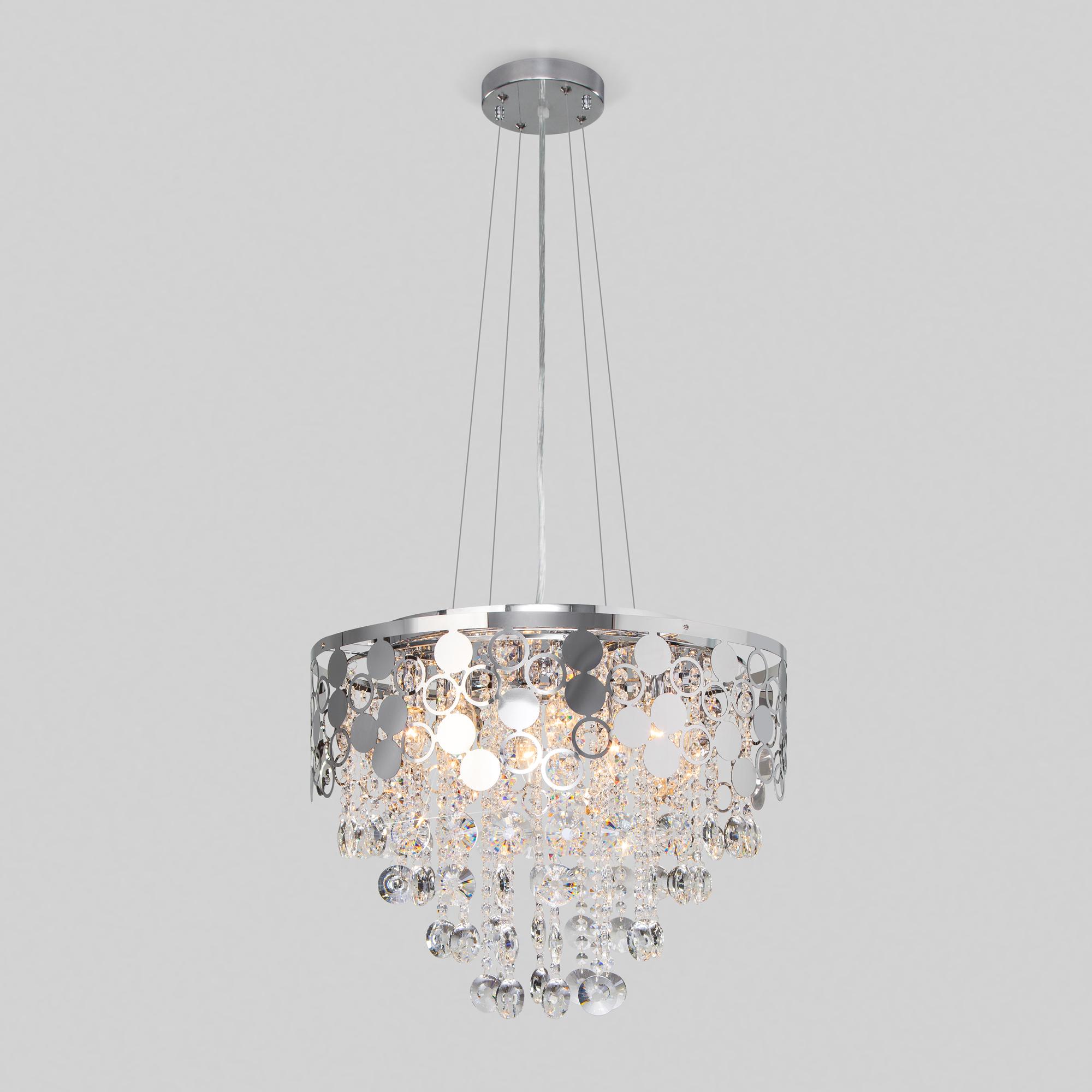 Люстра с двойным креплением Eurosvet 10114/8 хром