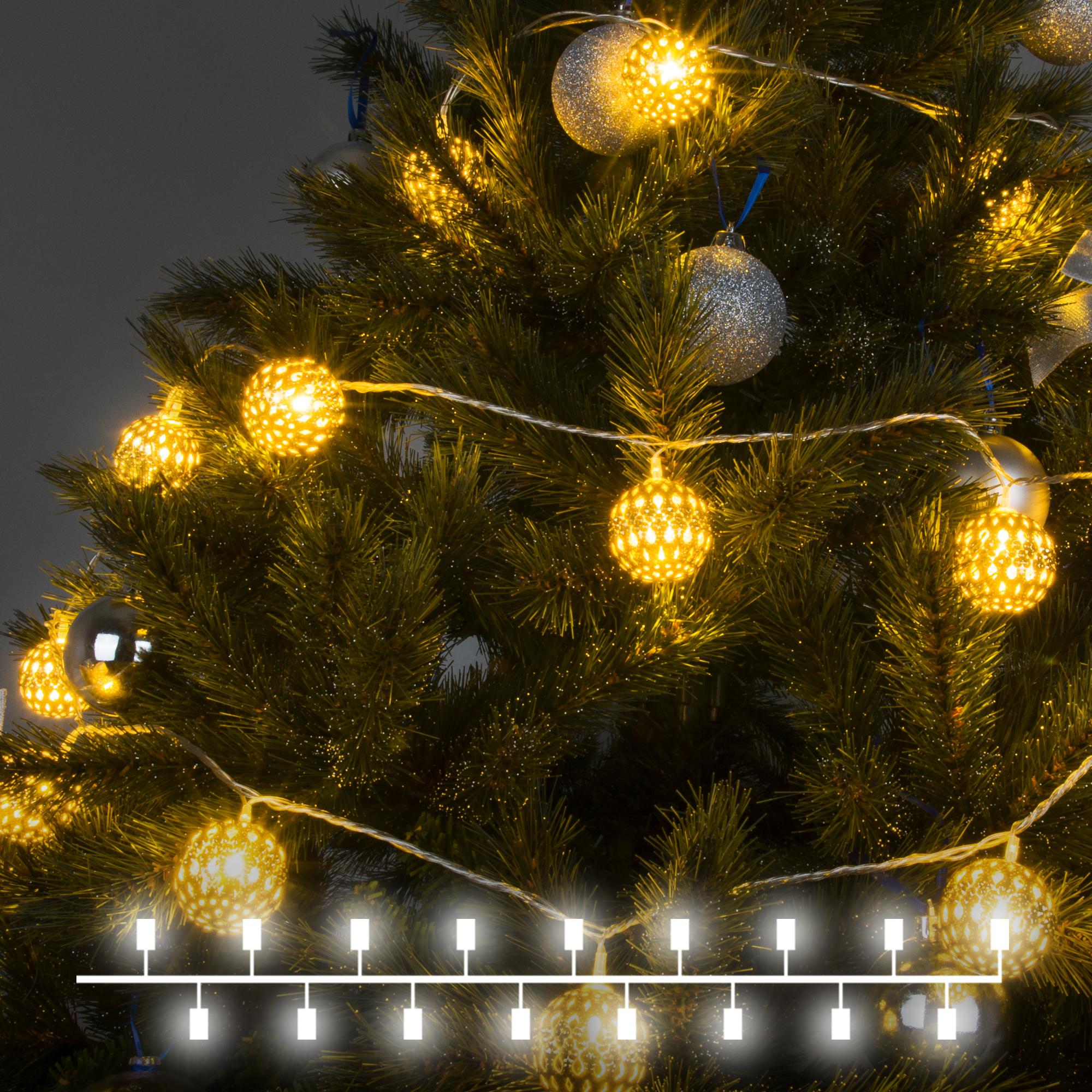 Гирлянда нить Eurosvet с эффектом мерцания 2,8м IP20 400-003 золото/теплый белый