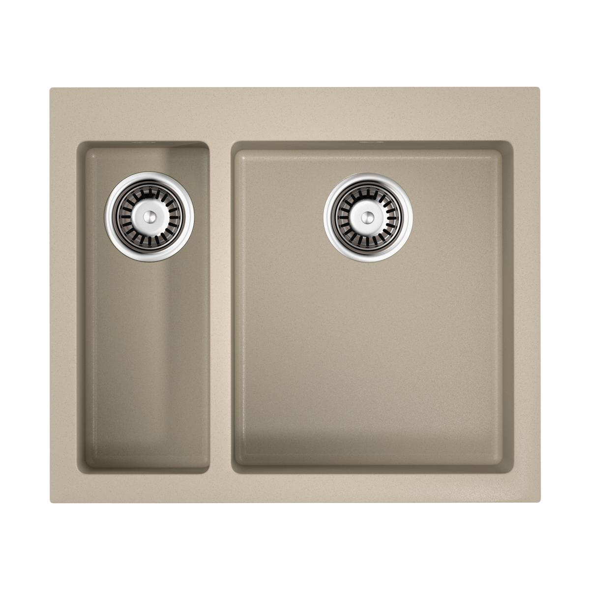Врезная кухонная мойка Omoikiri Bosen 59-2-SA бежевый 4993151