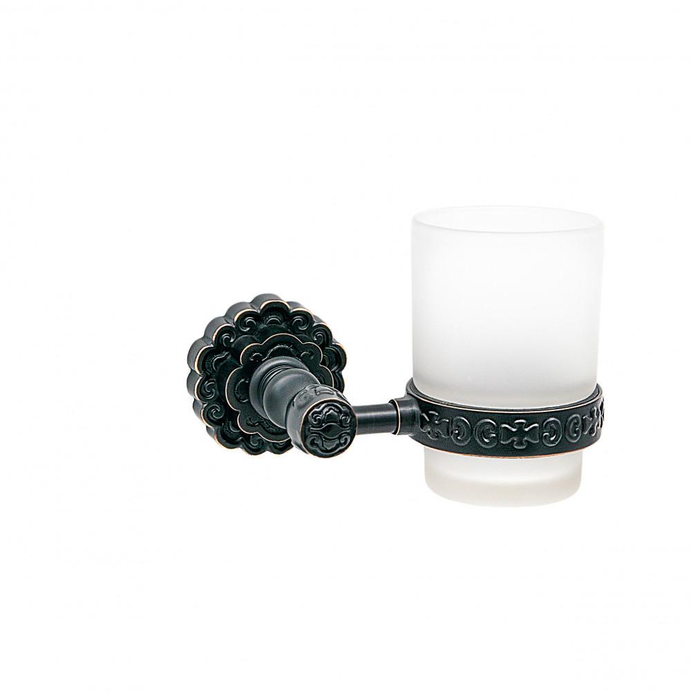 Держатель со стаканом настенный Milacio Villena черная бронза MC.903.BBR