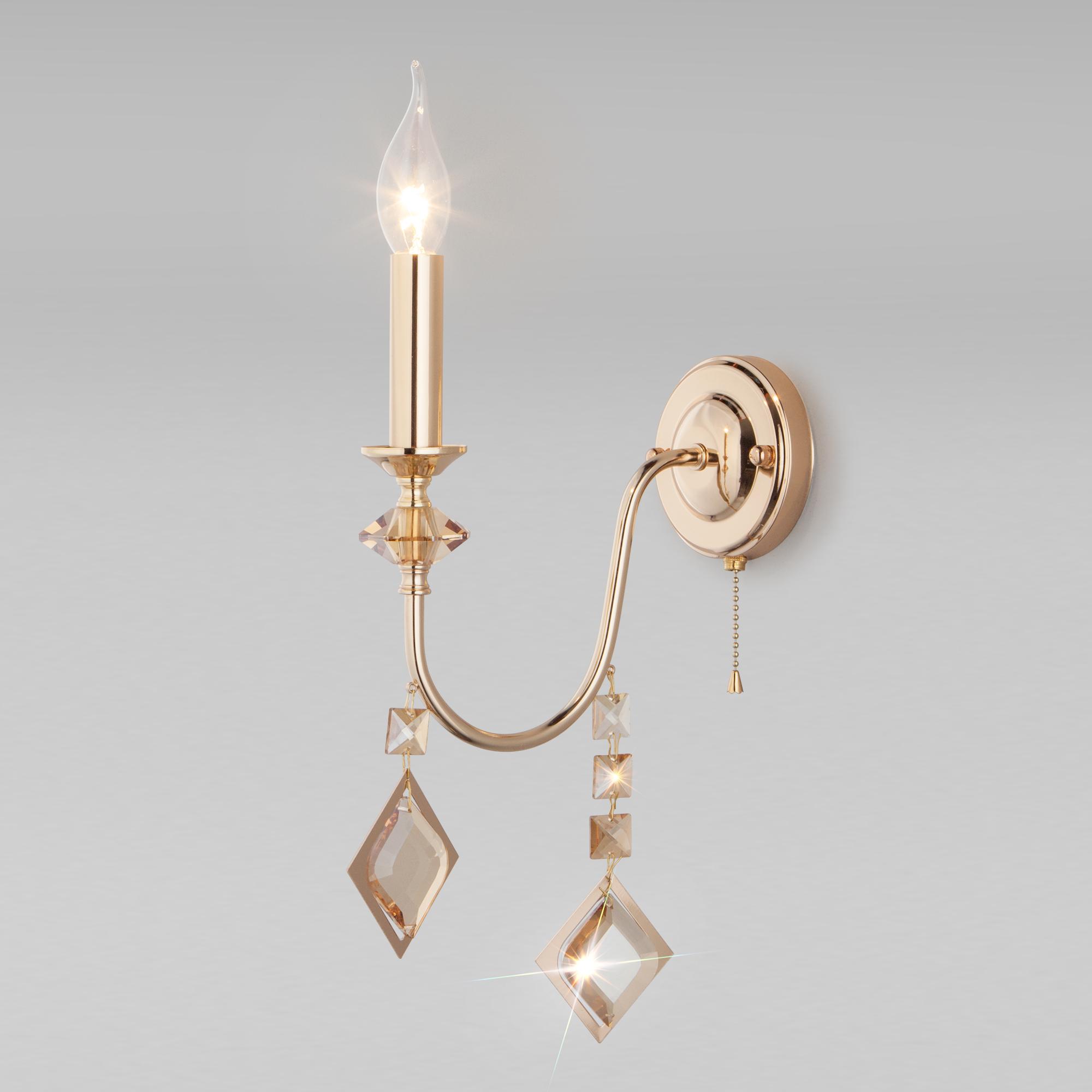 Бра с хрусталем Eurosvet 10120/1 золото