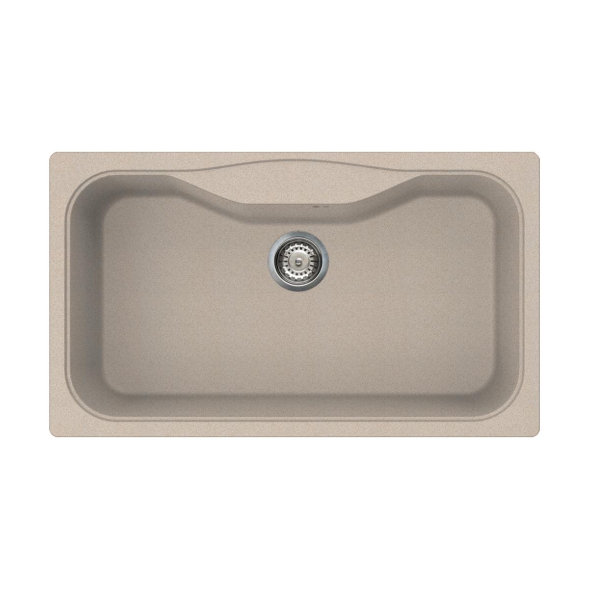 Врезная кухонная мойка Omoikiri Maru 86-SA бежевый 4993140