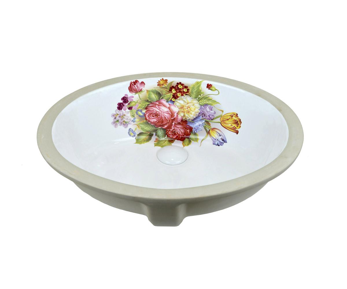 Раковина Bronze de Luxe Alsace встраиваемая под столешницу 490х400х21 1707