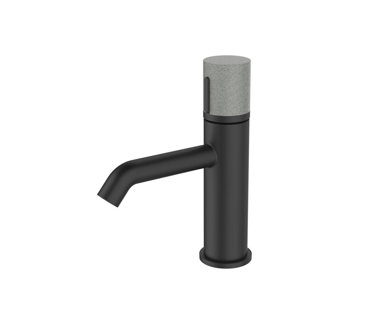 Смеситель для раковины Bronze de Luxe Focus черный/гранит 24601BG