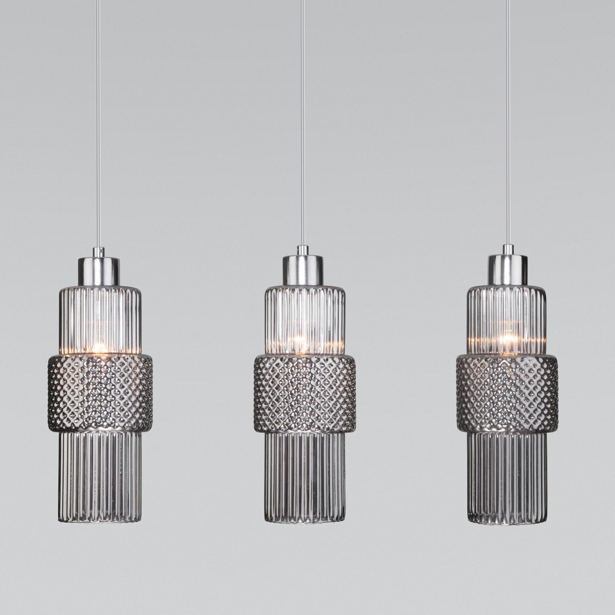 Подвесной светильник с плафонами Eurosvet 50209/3 хром