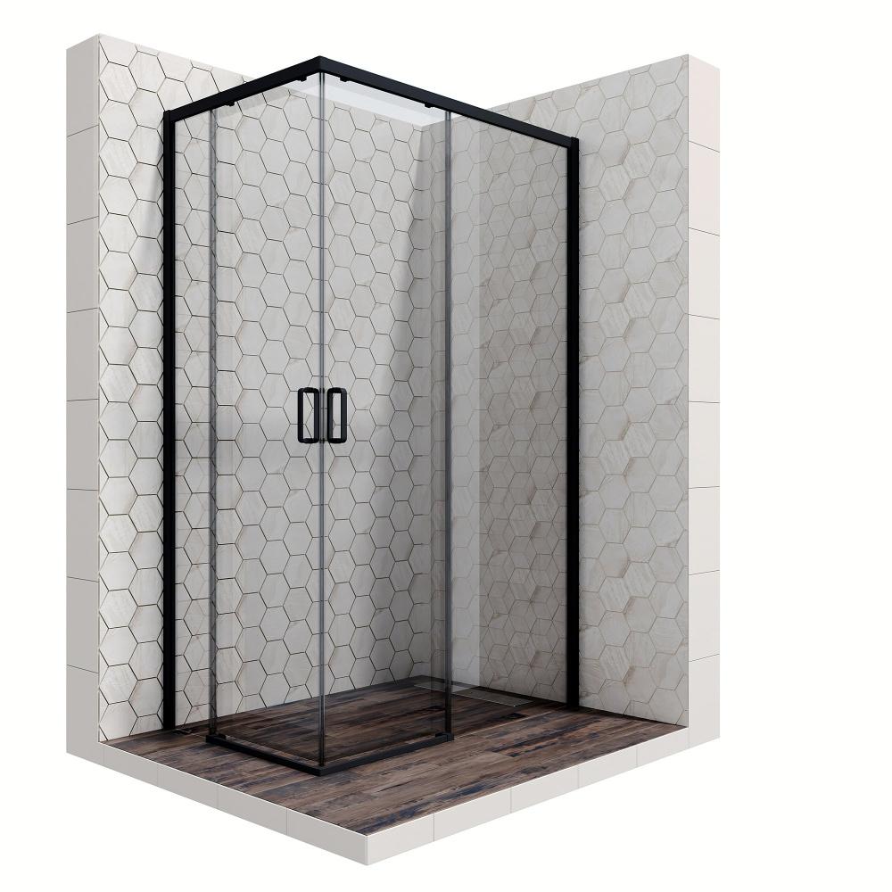 Душевое ограждение Ambassador Queen 11011205RBlack 120x80x200