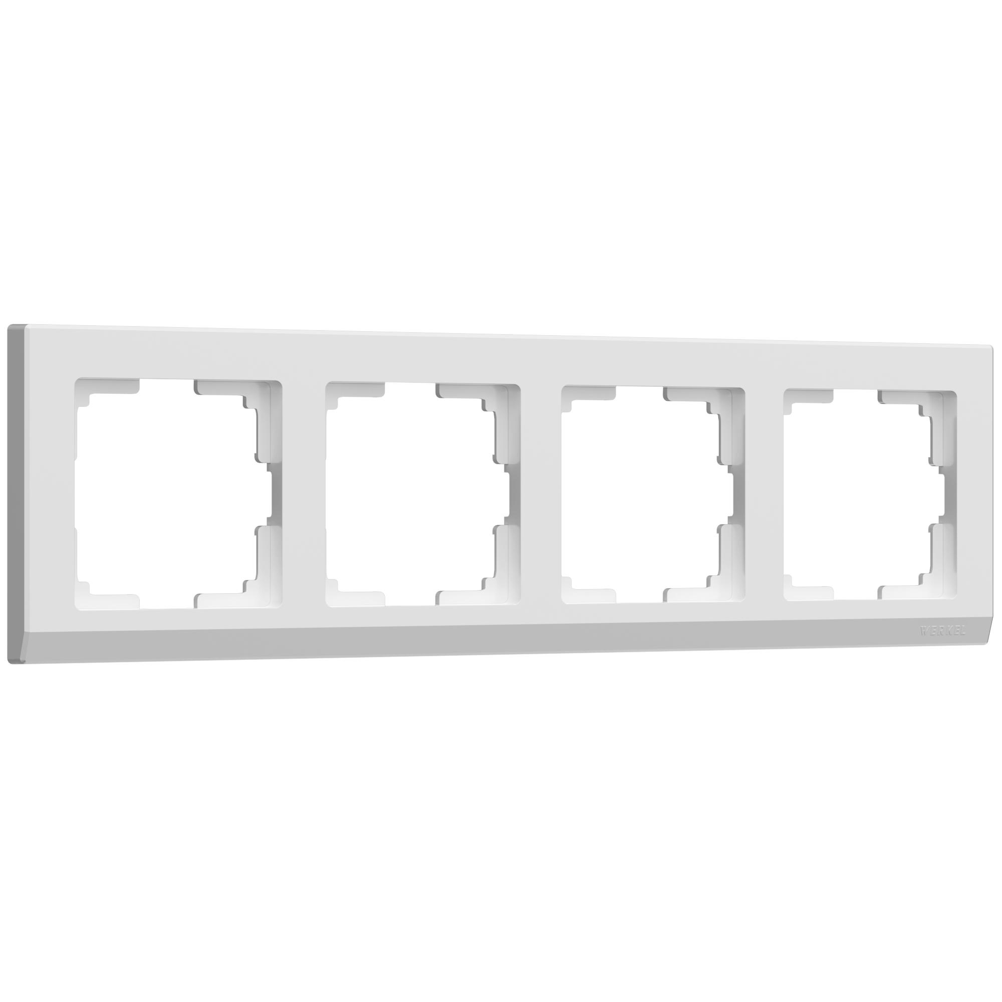 Рамка на 4 поста белый Werkel W0041801