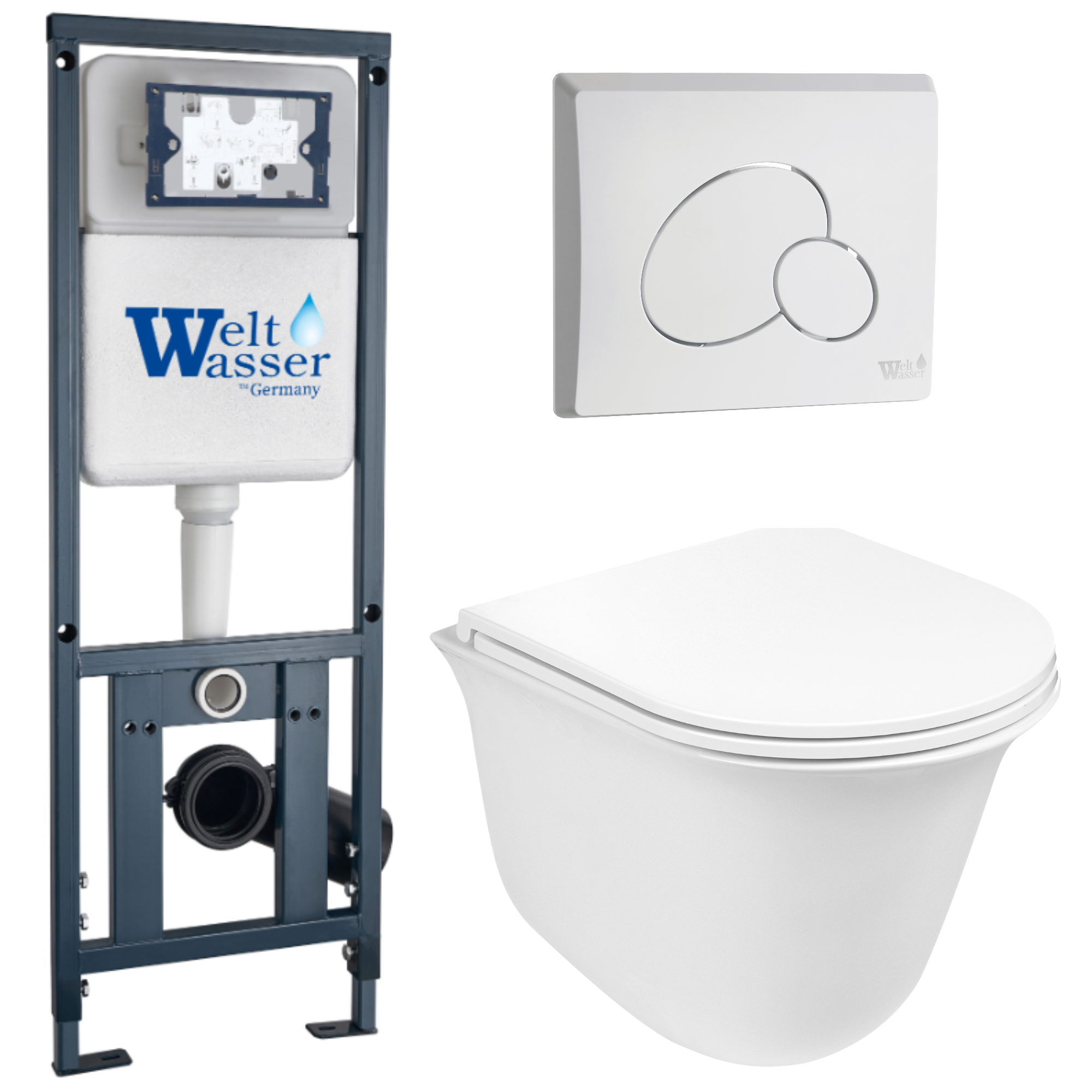 Комплект WeltWasser 10000011126 Telbach 004 GL-WT + Marberg 410 + Marberg 410 RD GL-WT