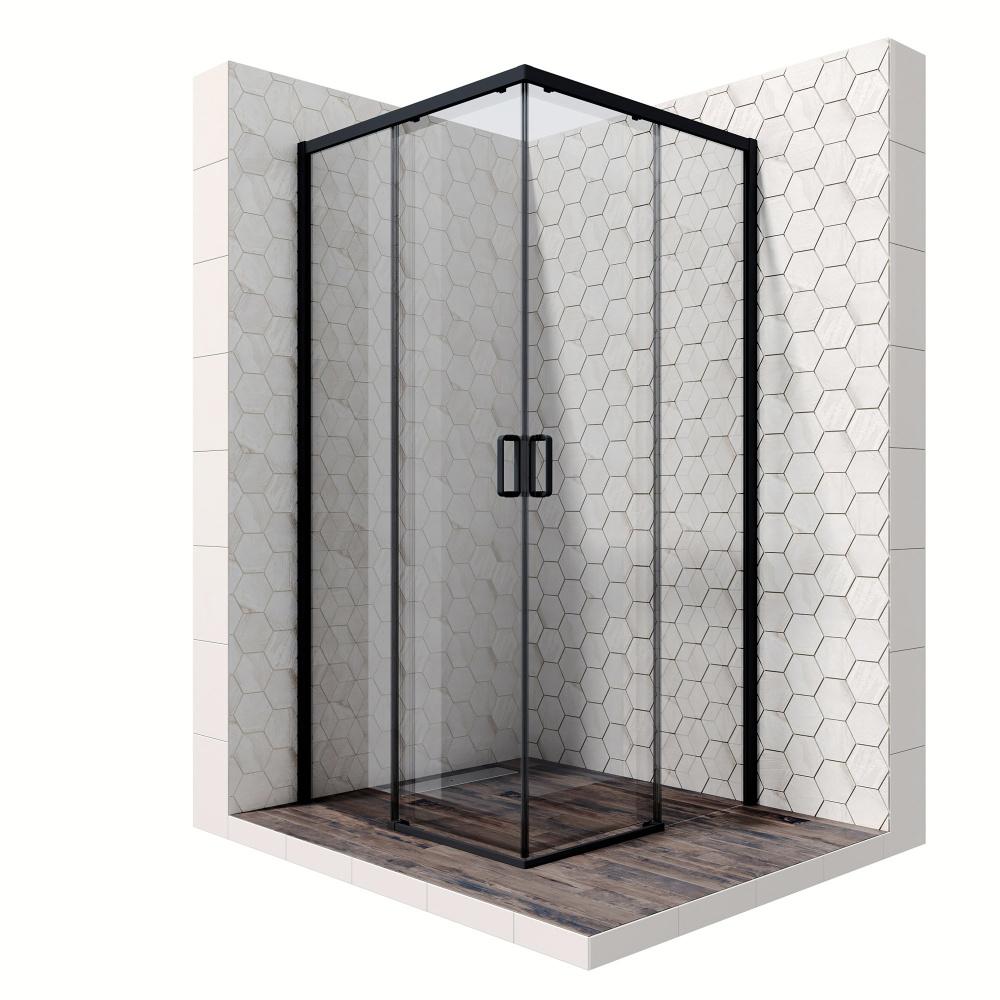 Душевое ограждение Ambassador Queen 11011203Black 90x90x200