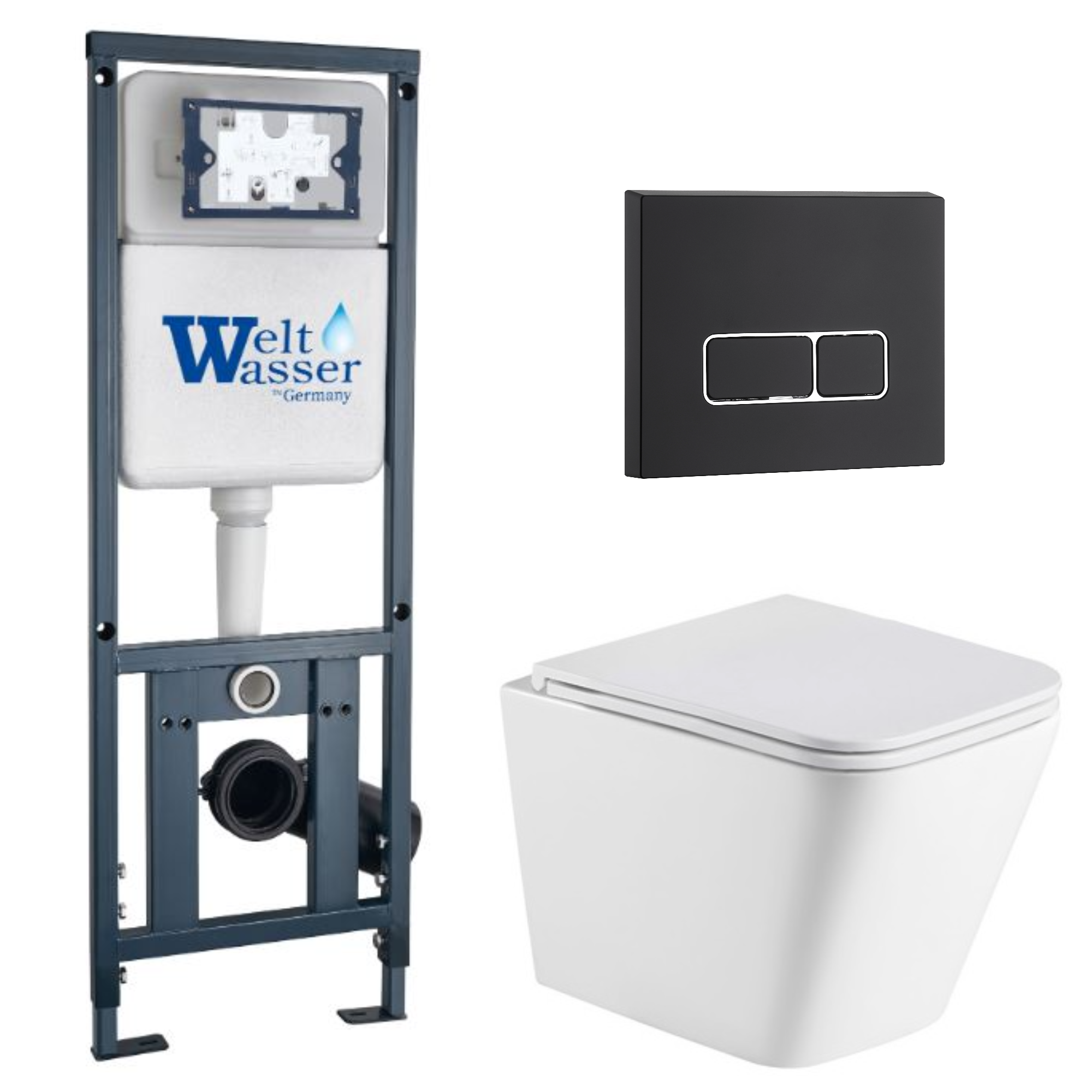 Комплект WeltWasser 10000011876 Gelbach 043 GL-WT + Marberg 410 + Marberg 410 SE MT-BL
