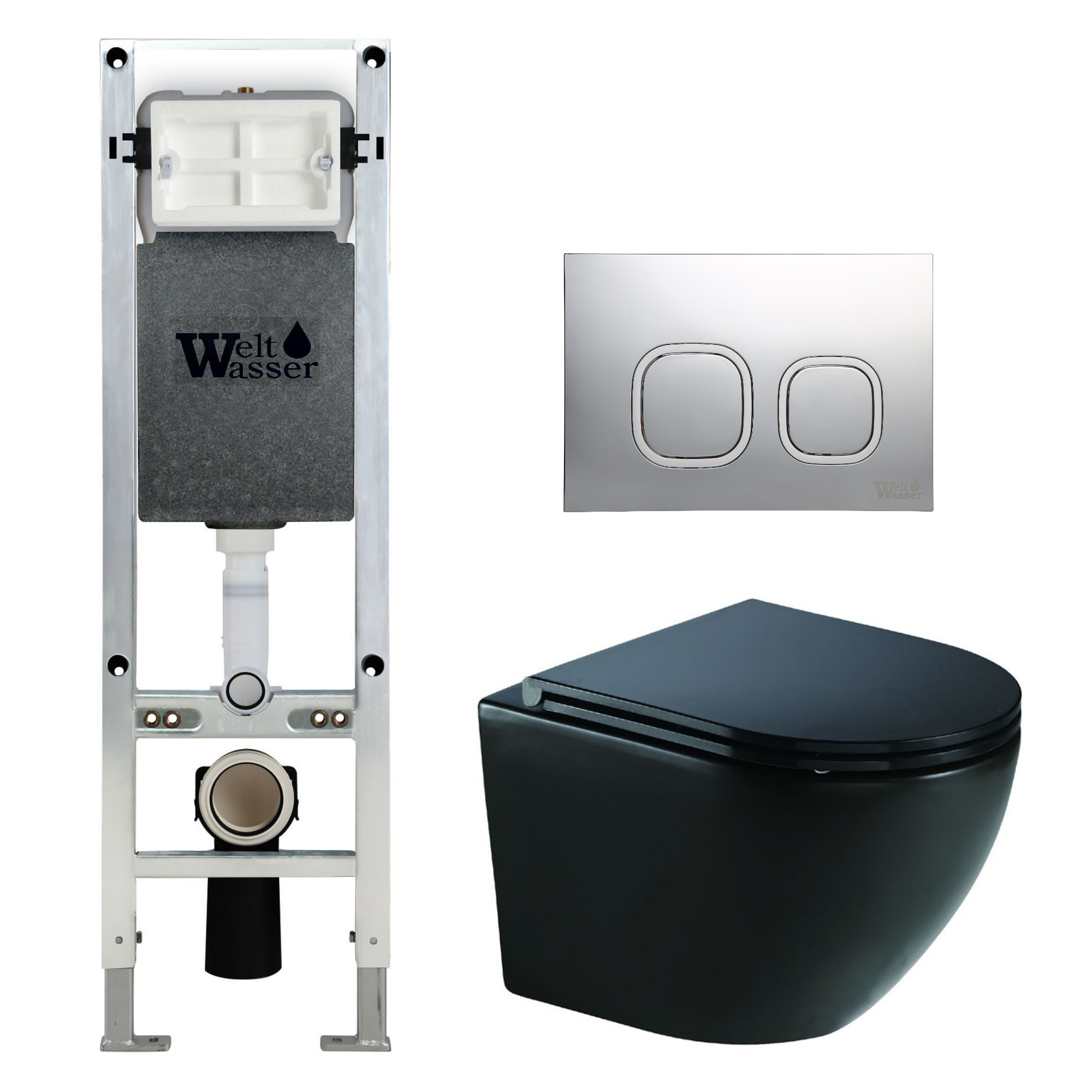 Комплект WeltWasser 10000010929 Merzbach 041 XL MT-BL + Amberg 350 ST + Amberg RD-CR