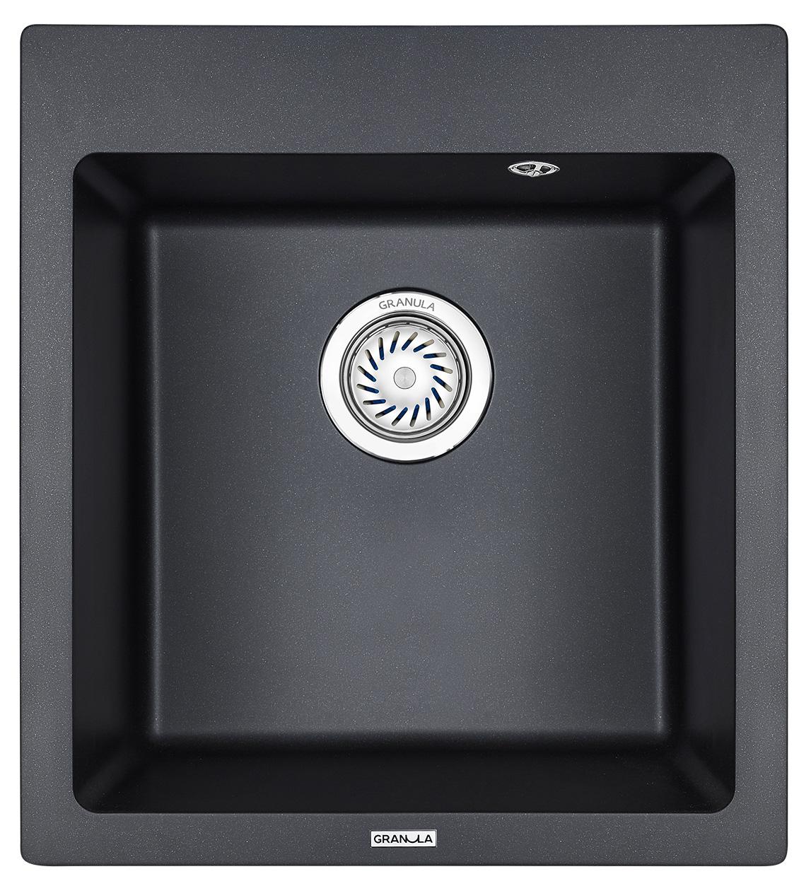 Врезная кухонная мойка Granula 4651 шварц