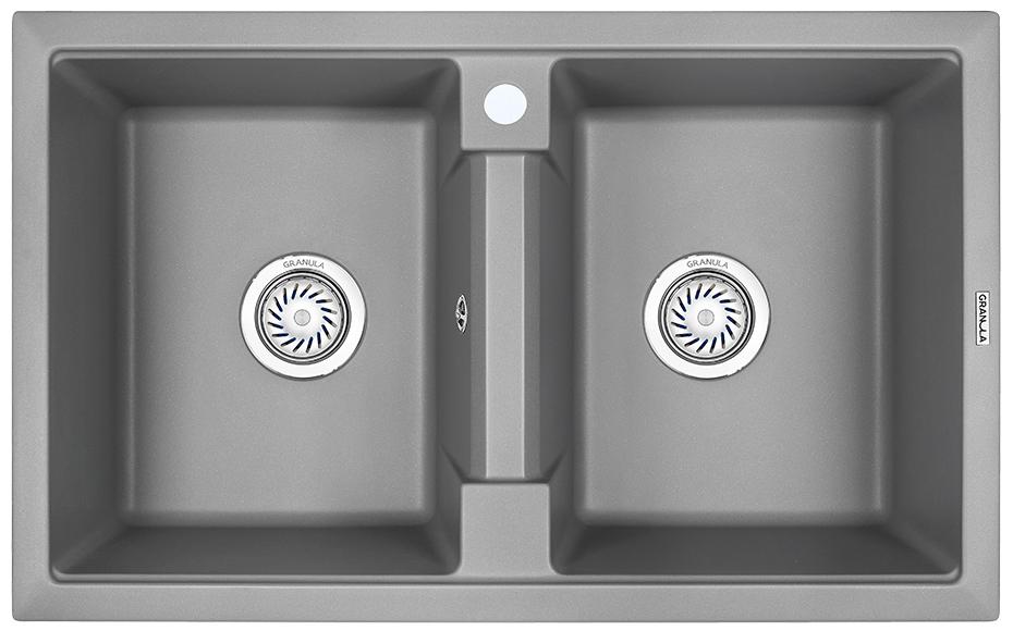 Врезная кухонная мойка Granula 8101 алюминиум