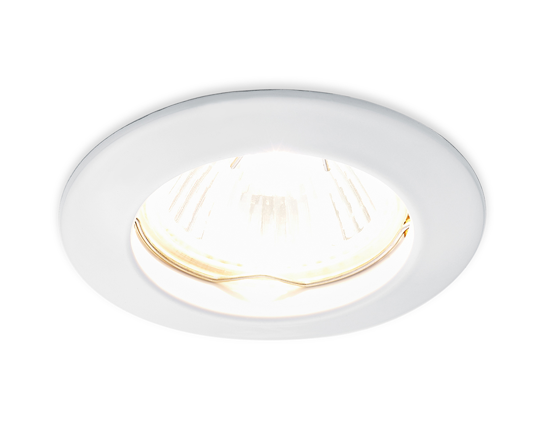 Металлический встраиваемый точечный светильник MR16 Ambrella Light Standard Spot Organic 863A WH