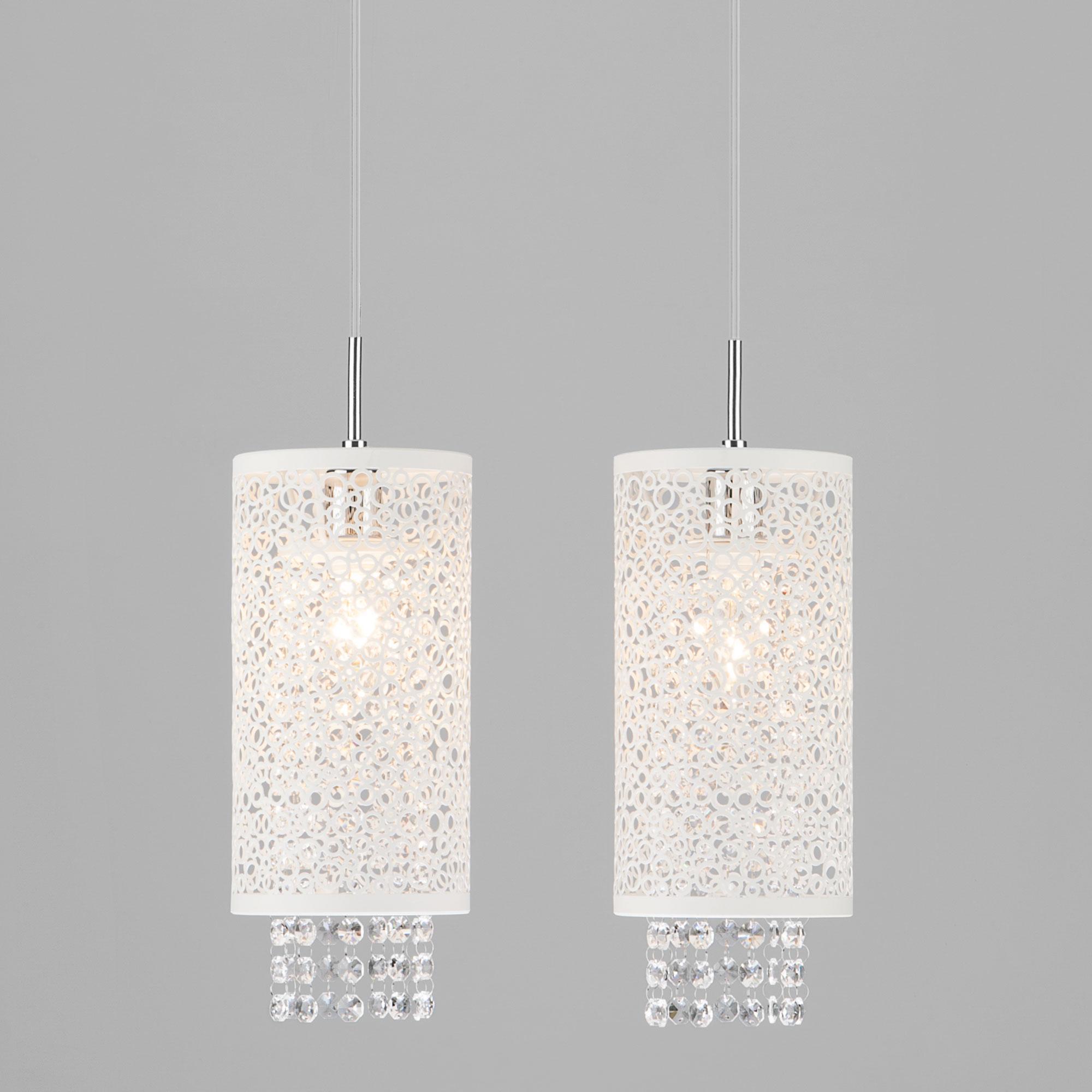 Подвесной светильник с хрусталем Eurosvet 1181/2 хром