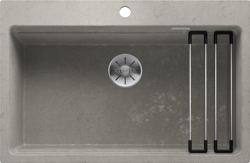 Врезная кухонная мойка Blanco BLANCO ETAGON 8 SILGRANIT PuraDur антрацит