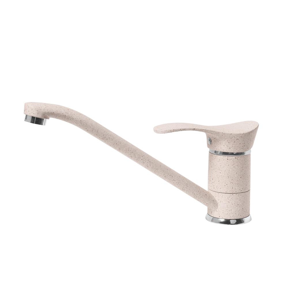 Смеситель для кухни AquaGranitEx C-1040 (311) светло-розовый