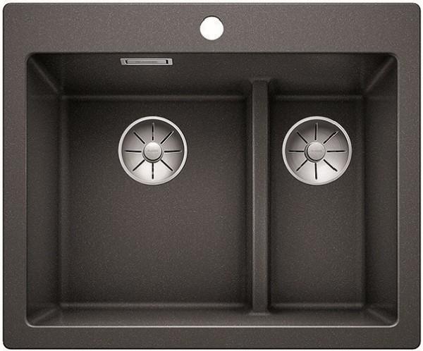 Врезная кухонная мойка Blanco PLEON 6 Split SILGRANIT PuraDur антрацит