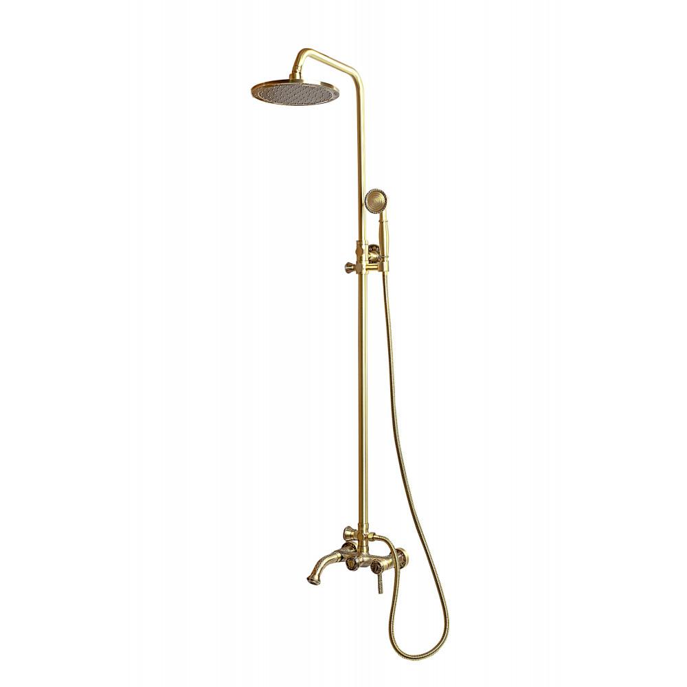Душевая стойка Milacio Vitoria бронза MC.101.BR