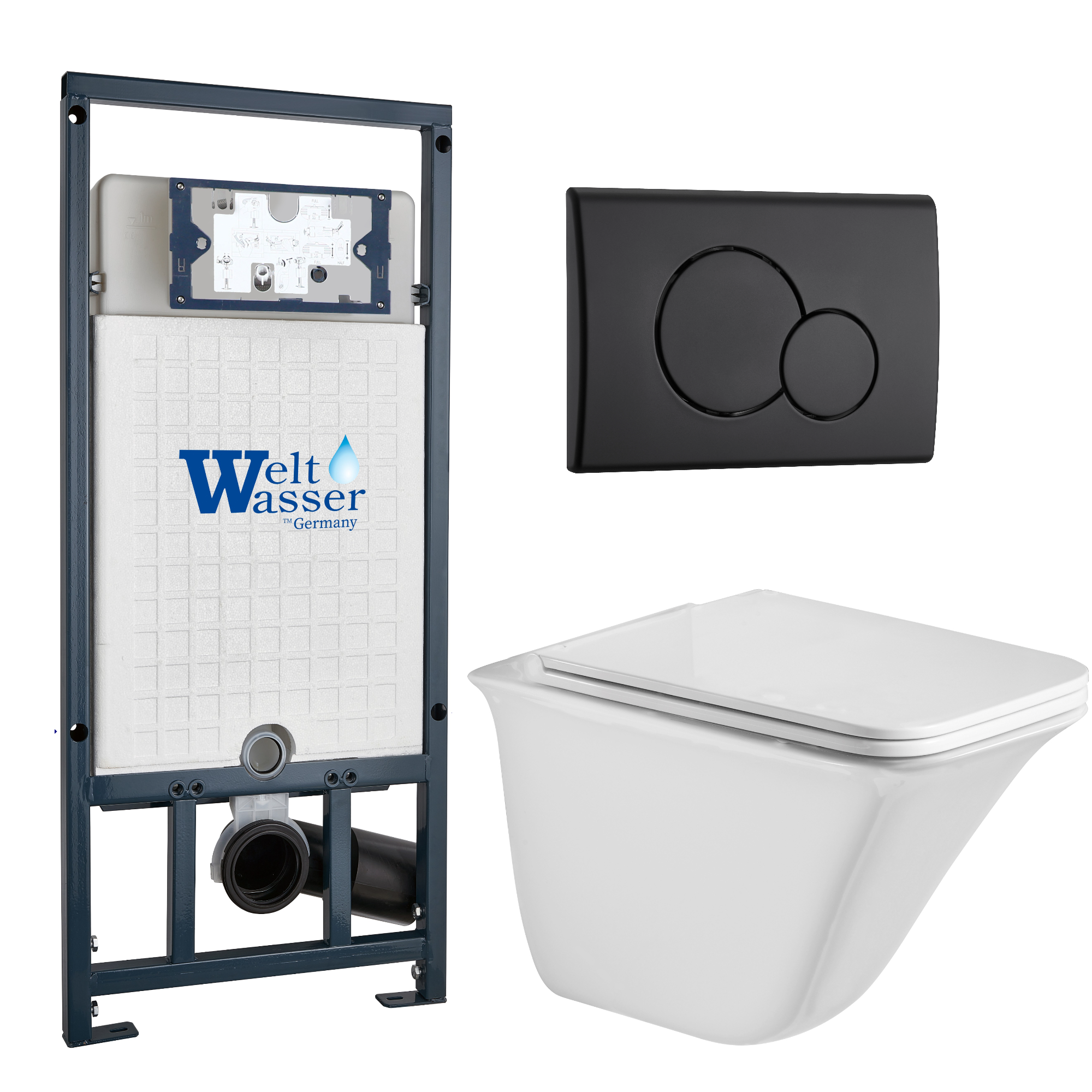 Комплект WeltWasser 10000010979 Rotbach 004 GL-WT + Marberg 507 + Marberg 507 RD MT-BL