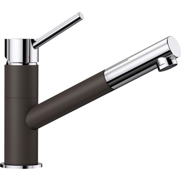 Смеситель для кухни (мойки) Blanco Kano-S хром/кофе