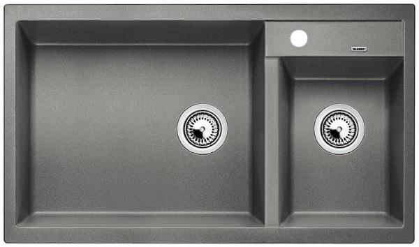 Врезная кухонная мойка Blanco METRA 9 SILGRANIT PuraDur (чаша слева) алюметаллик