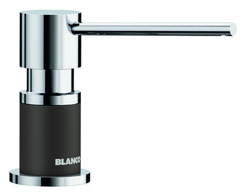  Дозатор для жидкого мыла Blanco Lato хром/кофе 525815