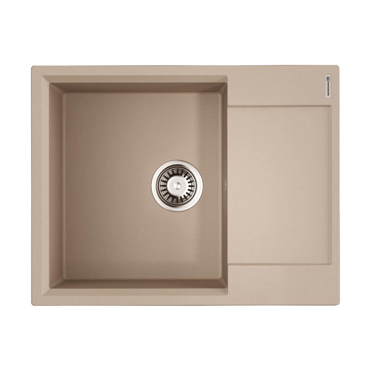 Врезная кухонная мойка Omoikiri Daisen 65-SA бежевый 4993685