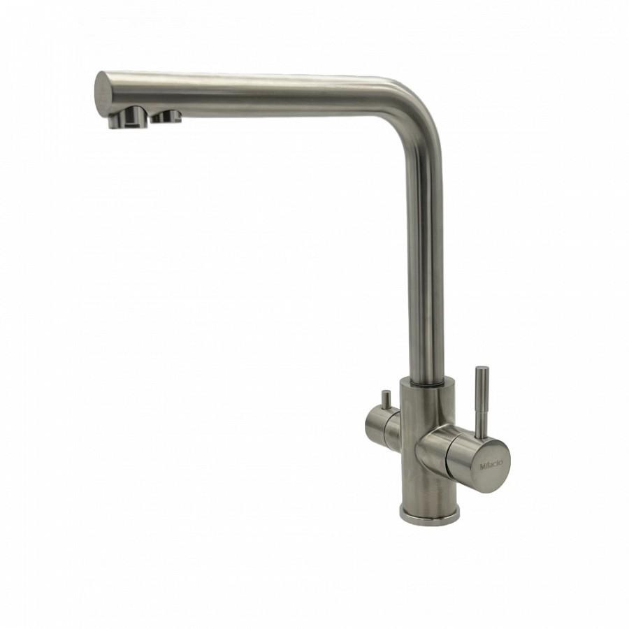 Смеситель для кухни Milacio Ultra MCU.553.SS нержавеющая сталь