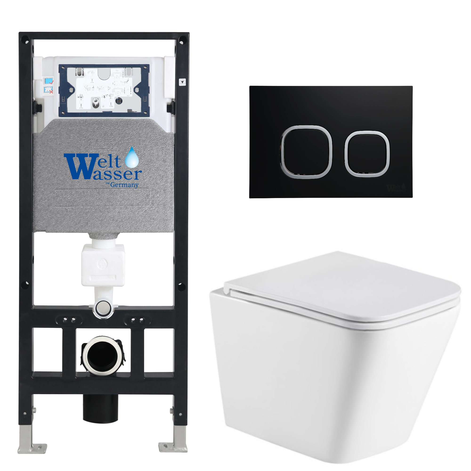 Комплект WeltWasser 10000011861 Gelbach 043 GL-WT + Amberg 506 + Amberg RD-BL