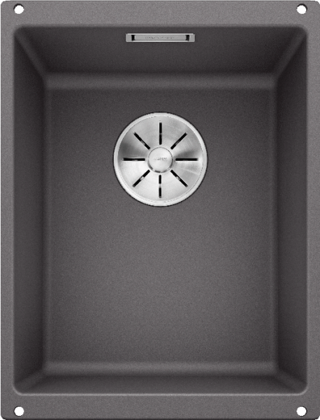 Врезная кухонная мойка Blanco SUBLINE 320-U SILGRANIT PuraDur темная скала