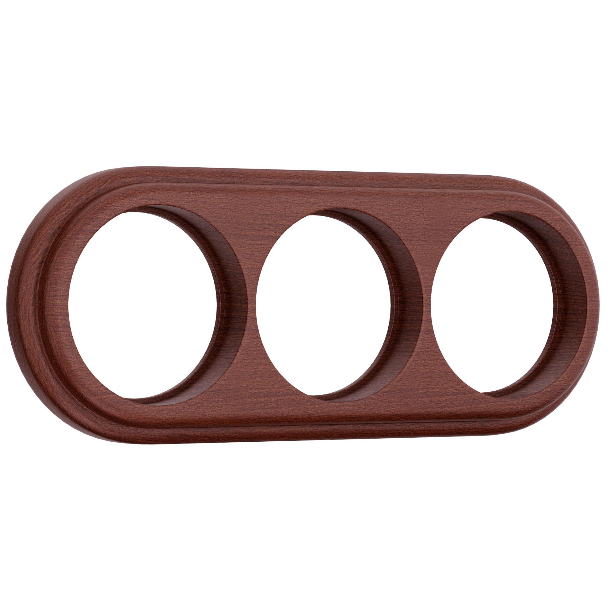 Рамка на 3 поста итальянский орех Werkel W0035225