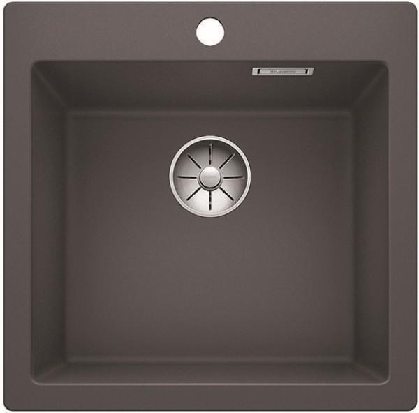 Врезная кухонная мойка Blanco PLEON 5 SILGRANIT PuraDur темная скала