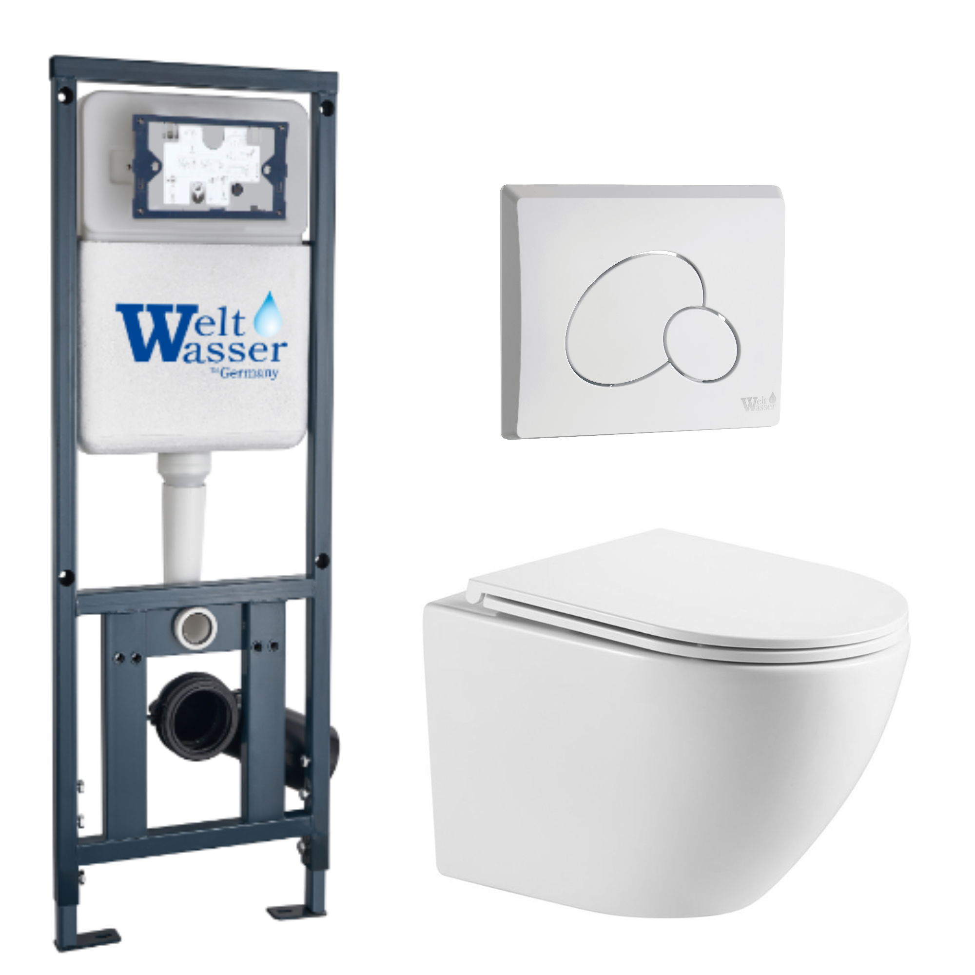 Комплект WeltWasser 10000011309 Merzbach 043 GL-WT + Marberg 410 + Marberg 410 RD GL-WT