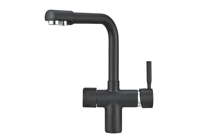 Смеситель для кухни (мойки) Granula 2088 чёрный
