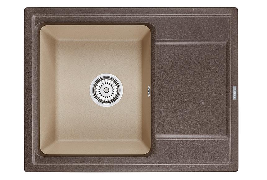 Кухонные мойки Granula HI-65 эспрессо-песок