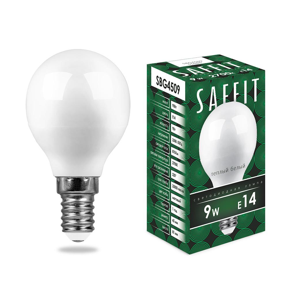 Лампа светодиодная Saffit SBG4509 55080