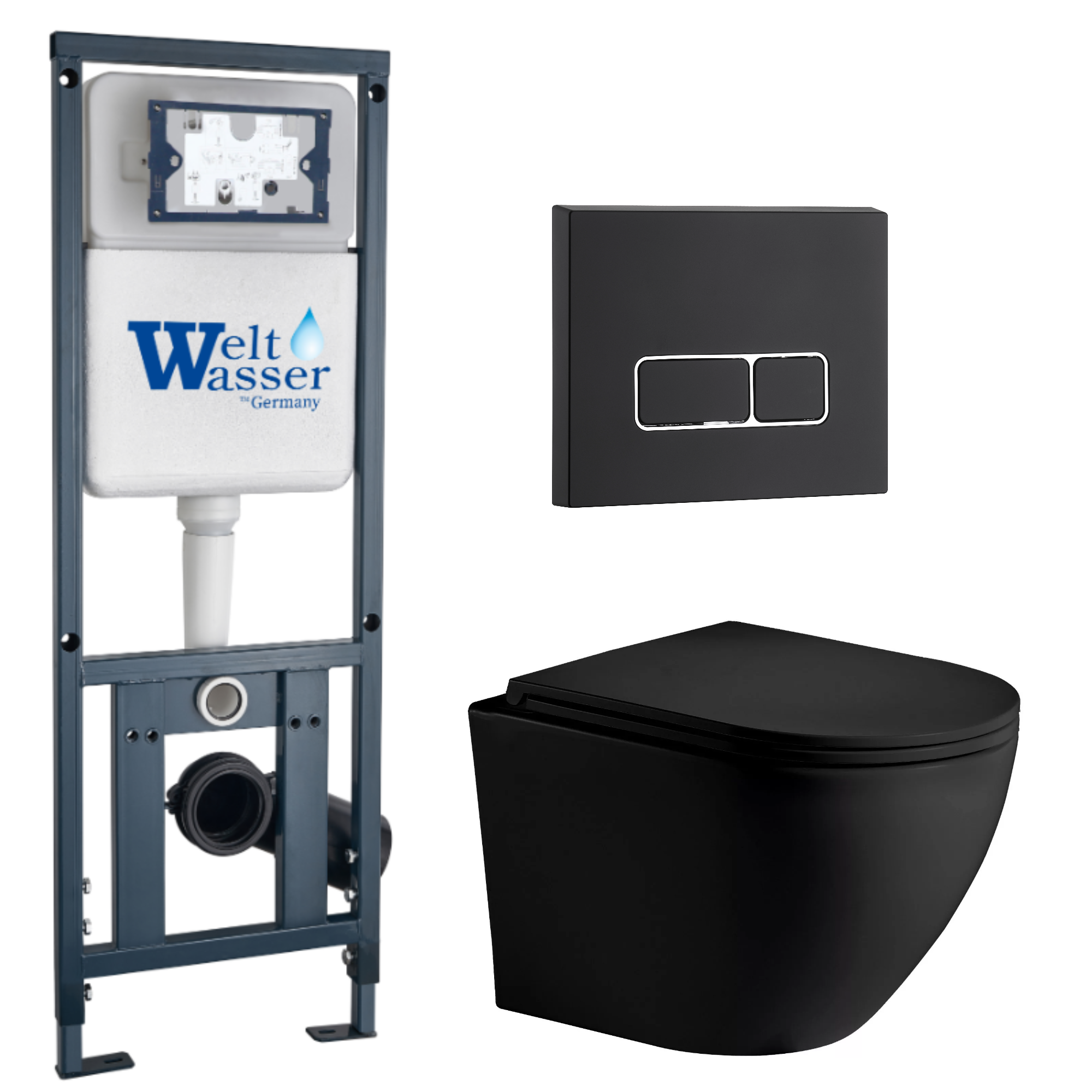 Комплект WeltWasser 10000011355 Merzbach 043 MT-BL + Marberg 410 + Marberg 410 SE MT-BL
