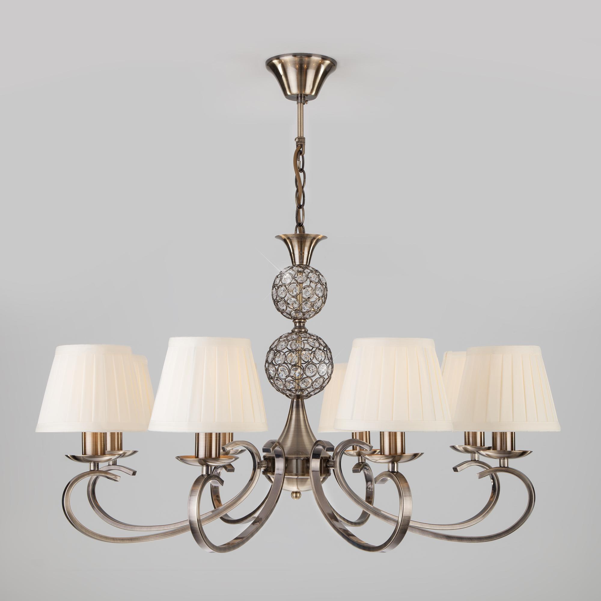 Классическая подвесная люстра Eurosvet 60089/8 античная бронза