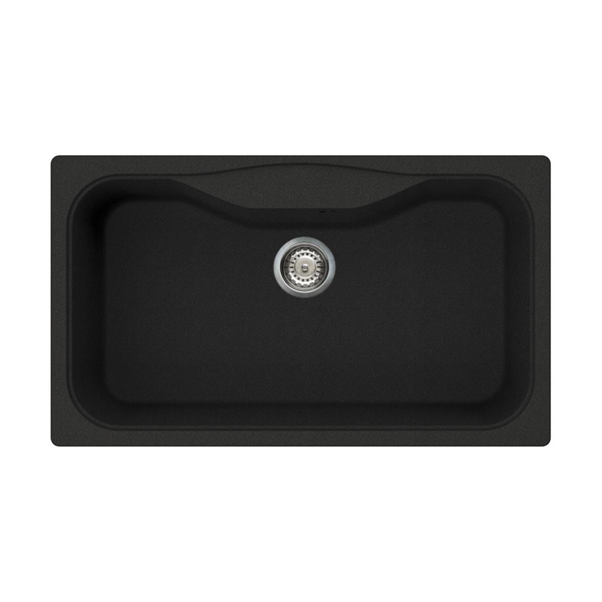 Врезная кухонная мойка Omoikiri Maru 86-BL черный 4993138