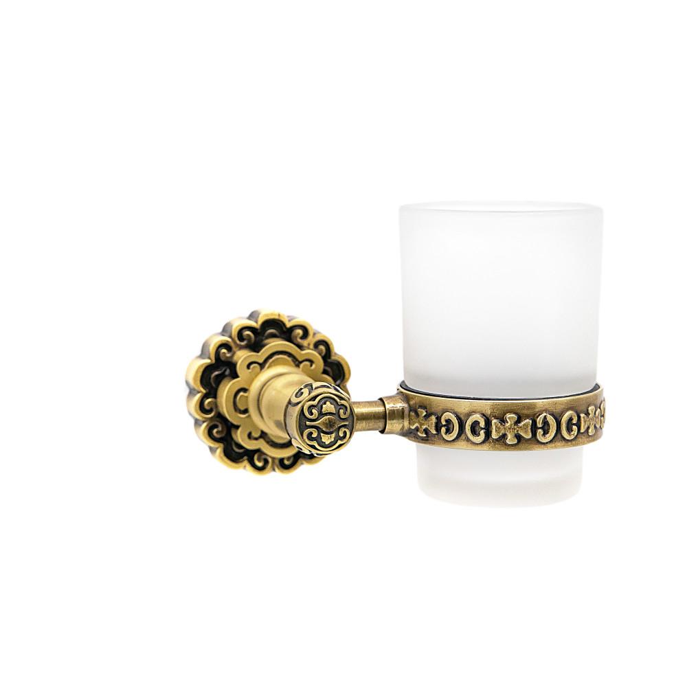 Держатель со стаканом настенный Milacio Villena бронза MC.903.BR