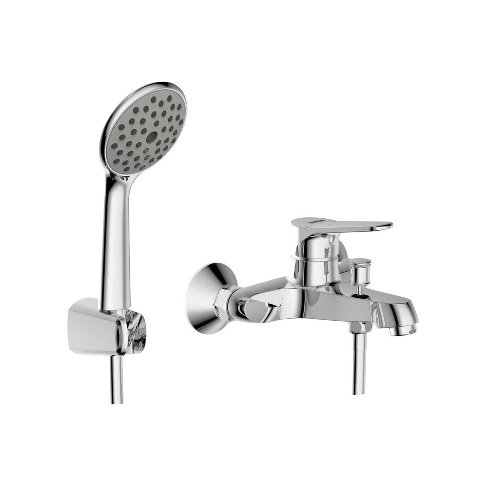 Смеситель для ванны с душевой лейкой Bravat Eco F6111147C-B хром