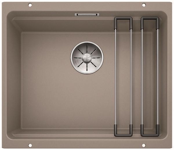 Врезная кухонная мойка Blanco ETAGON 500-U SILGRANIT PuraDur серый беж