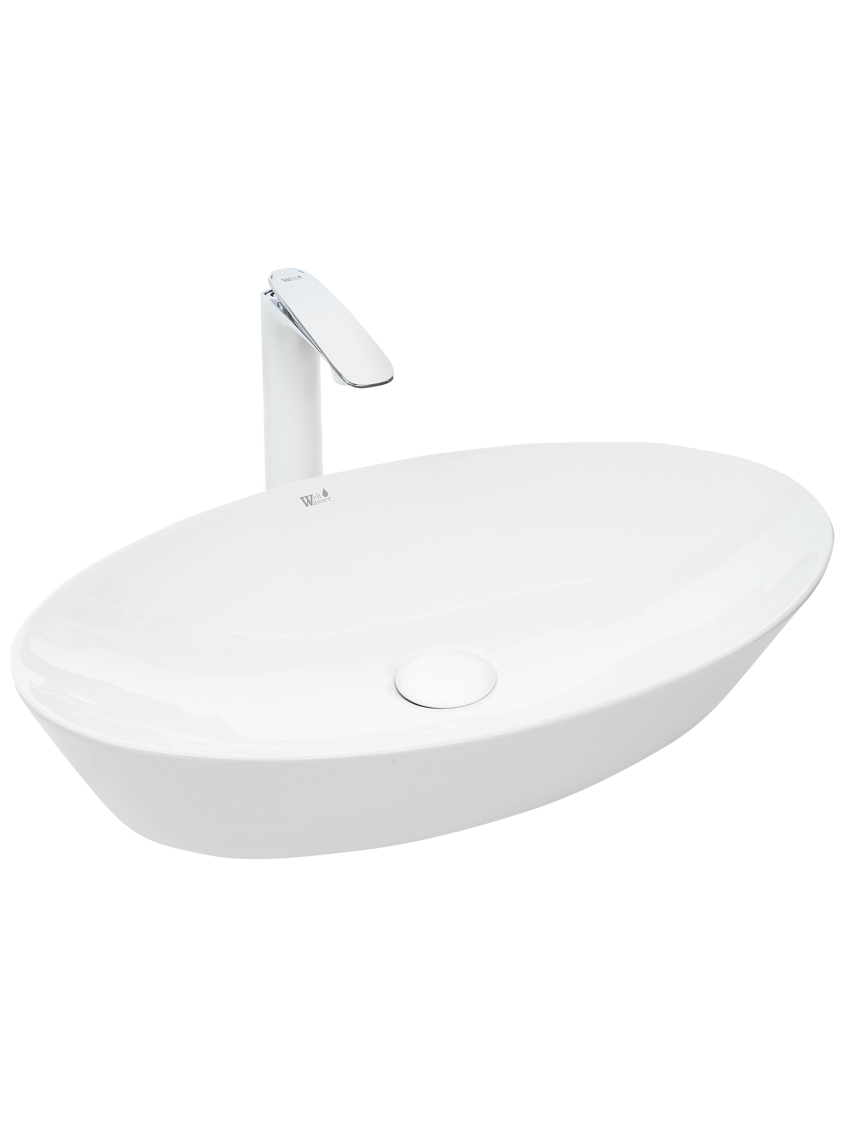 Раковина накладная WeltWasser 60.5/36/12 WW Elbach 1132 10000003861 белая