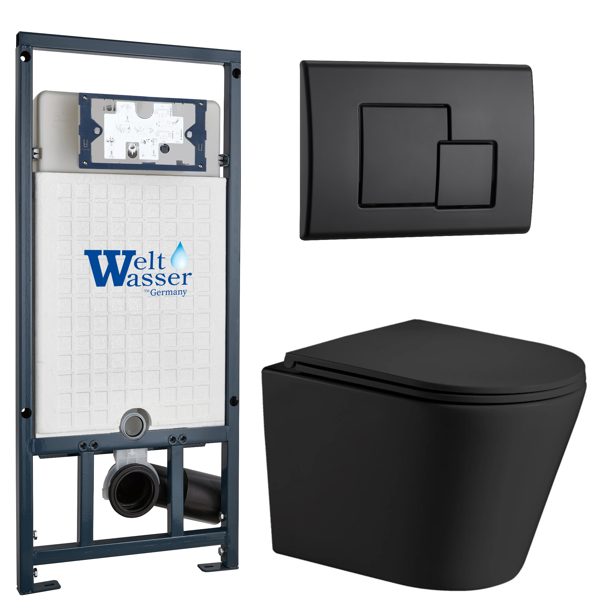 Комплект WeltWasser 10000011559 Salzbach 043 MT-BL + Marberg 507 + Marberg 507 SE MT-BL