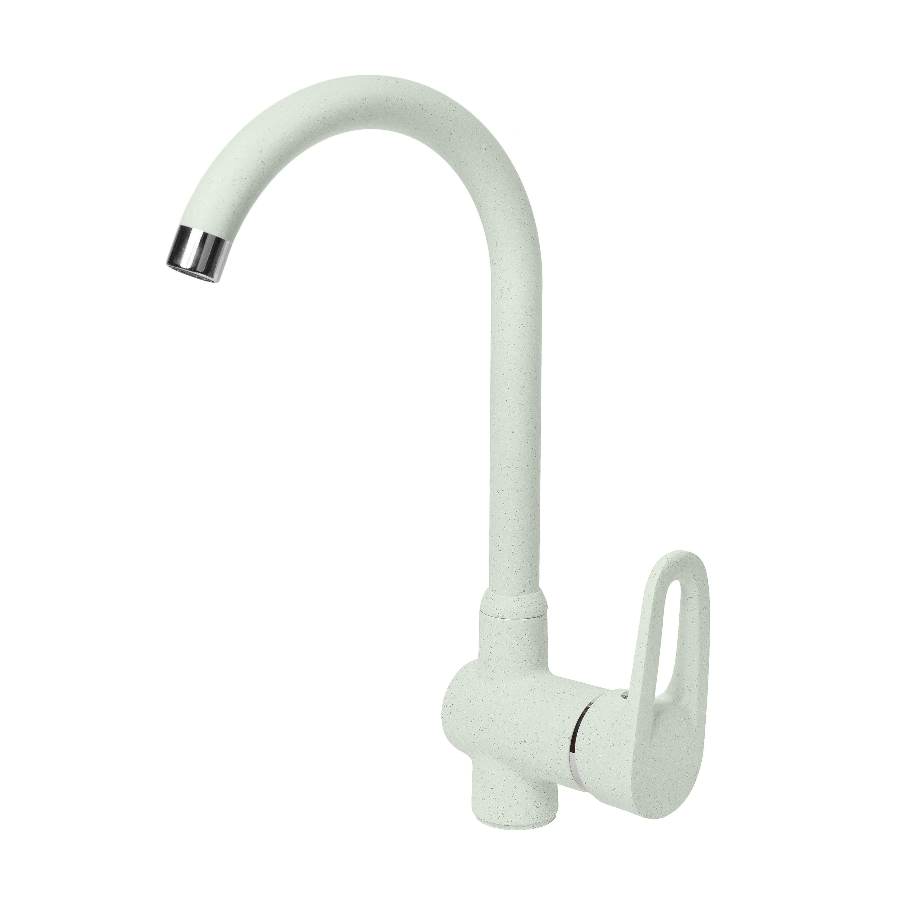 Смеситель для кухни AquaGranitEx C-5035 (303) салатовый