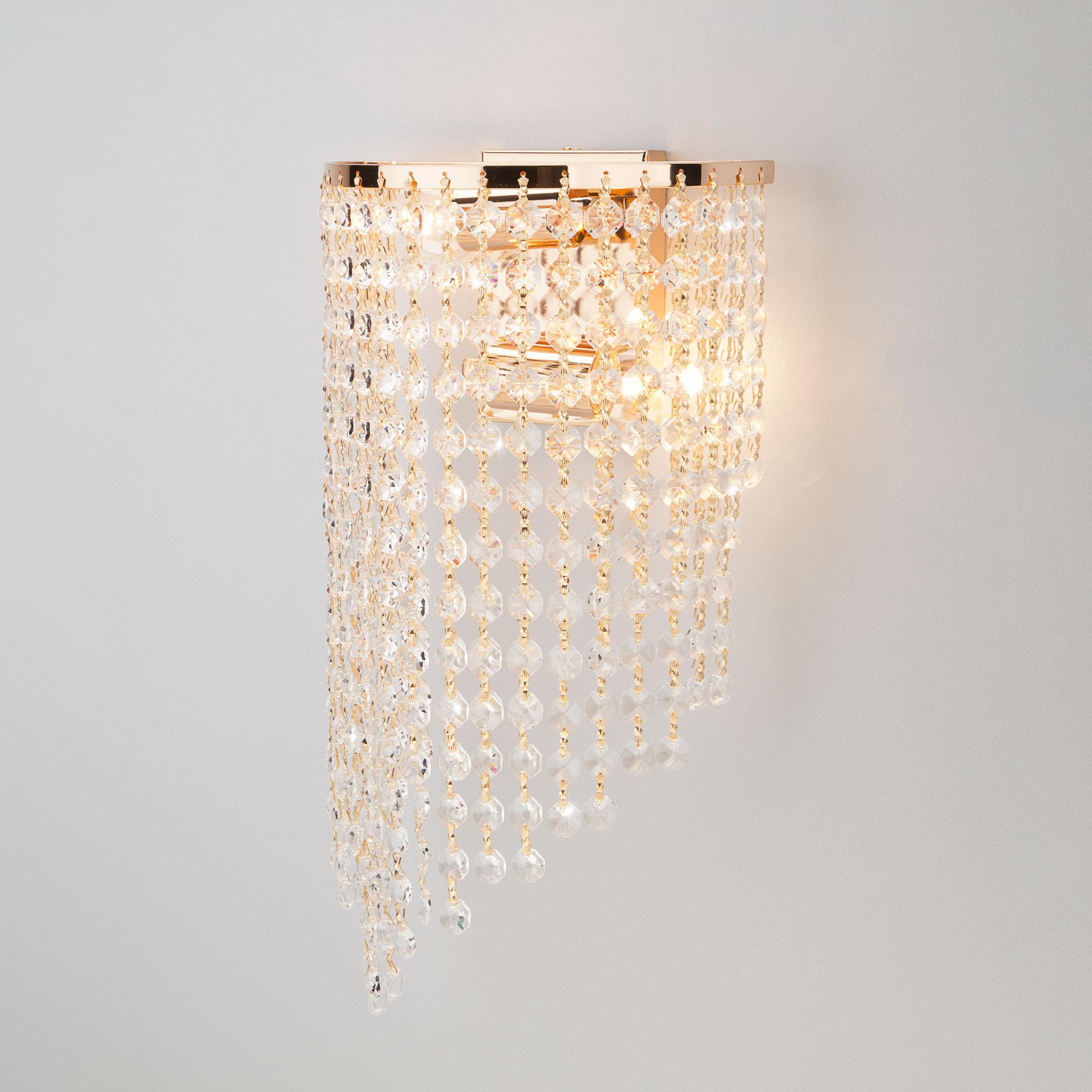 Бра с хрусталем Eurosvet 3102/2 золото