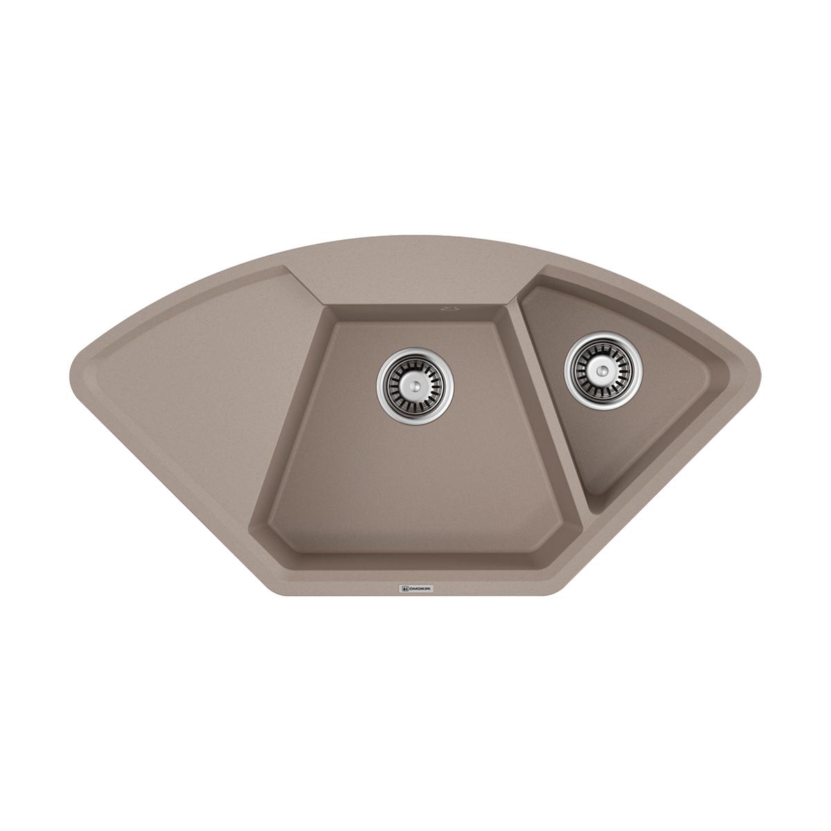 Врезная кухонная мойка Omoikiri Yonaka 98-C-SA бежевый 4993717