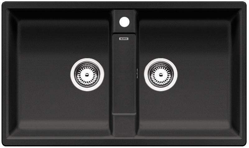 Врезная кухонная мойка Blanco ZIA 9 SILGRANIT PuraDur антрацит