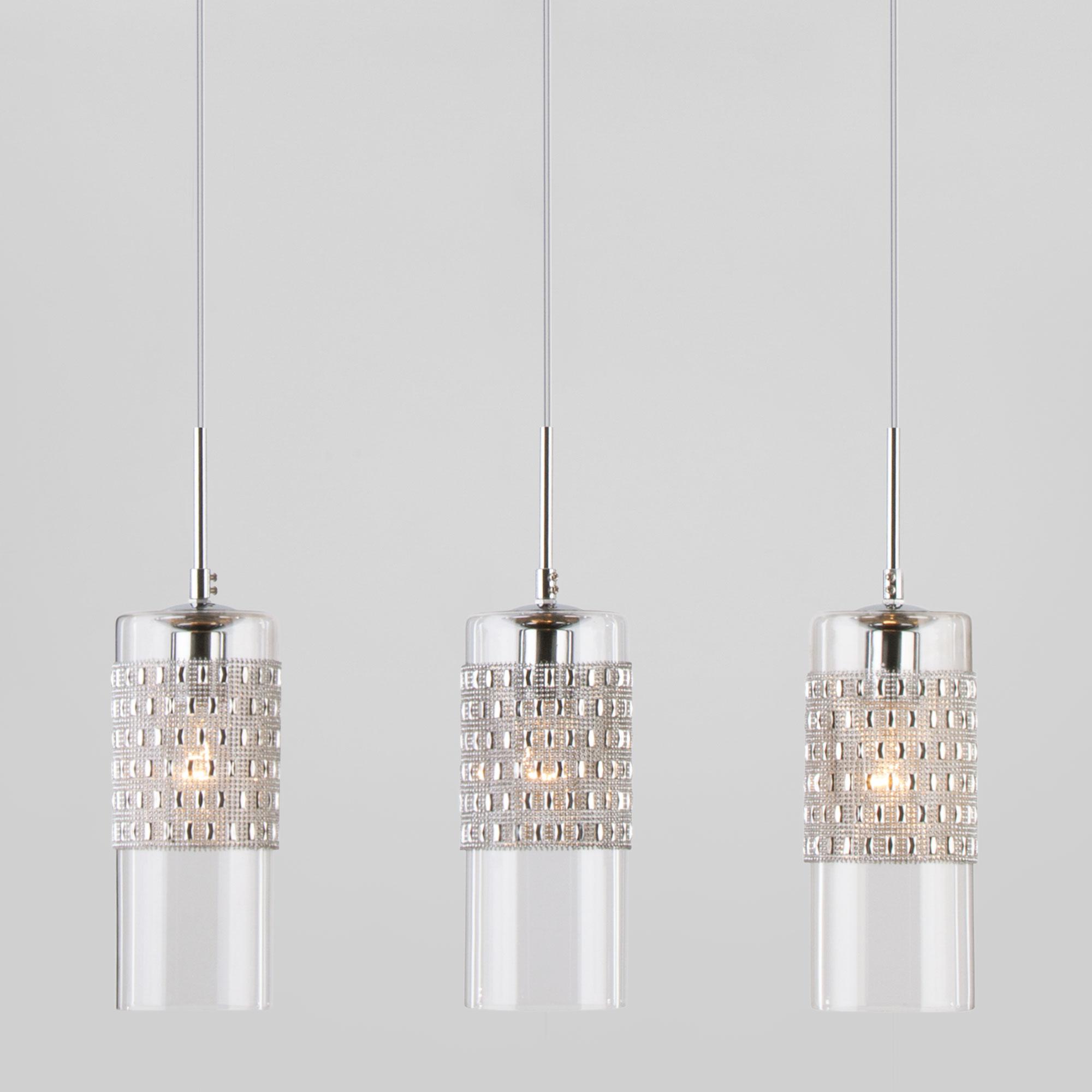 Подвесной светильник с плафонами Eurosvet 50148/3 хром